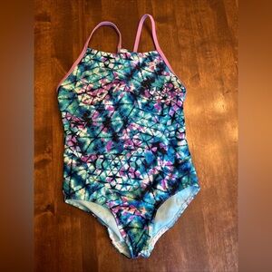 Speedo Girls M Medium Beach Swimming Vacation‎ Sports Pool Athletic 💜💙